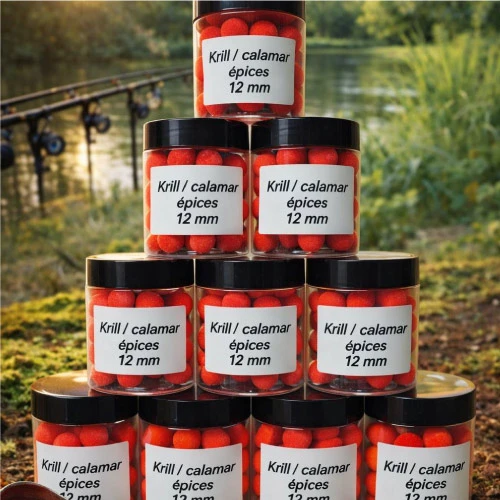 Pop up  krill/calamar/épices