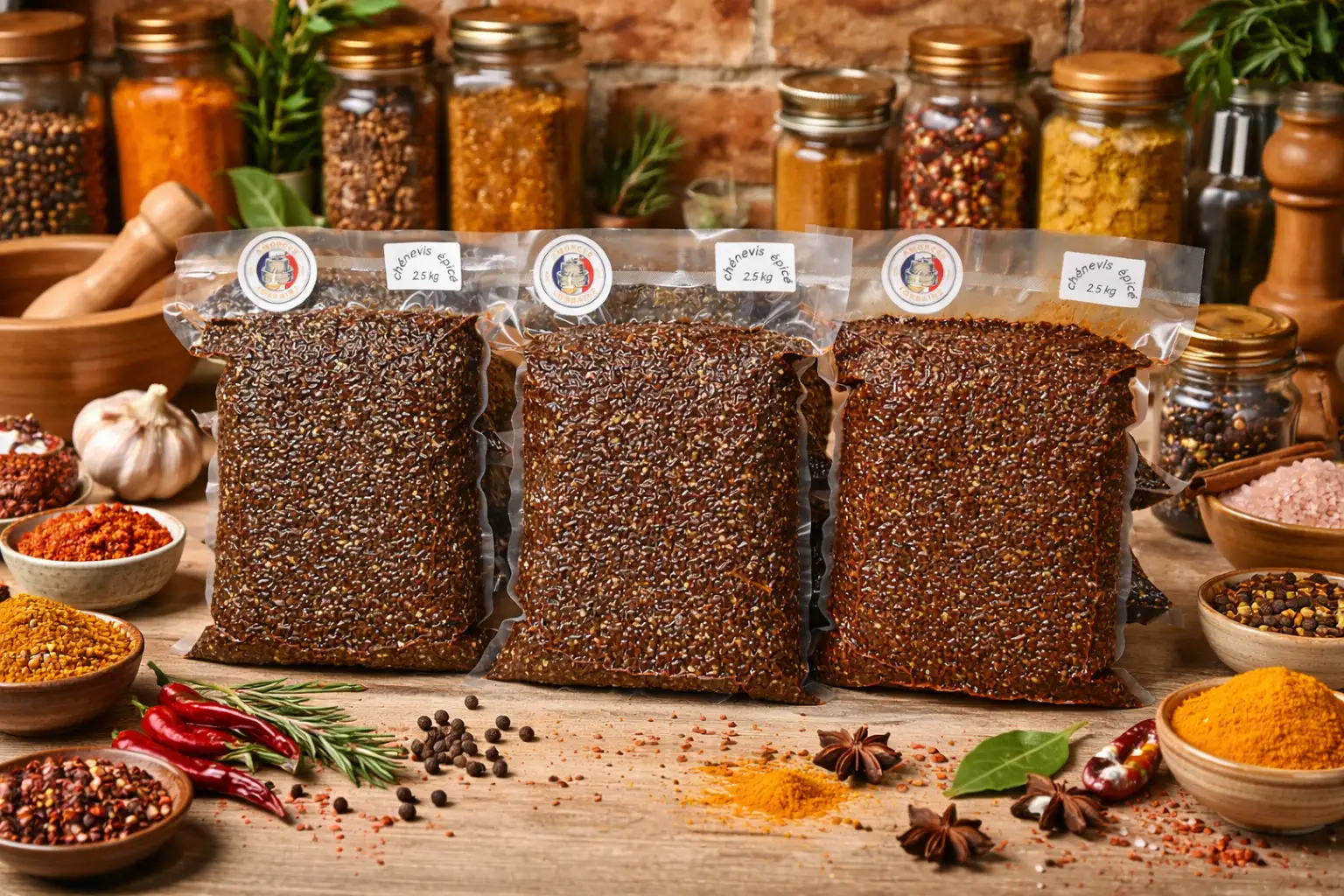 chènevis épicé 2.5kg